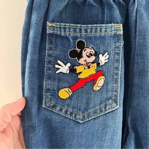 Vintage Disney Mickey Mouse Patch Jeans - Picture 6 of 7